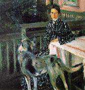 Boris Kustodiev Julia Kustodieva oil painting